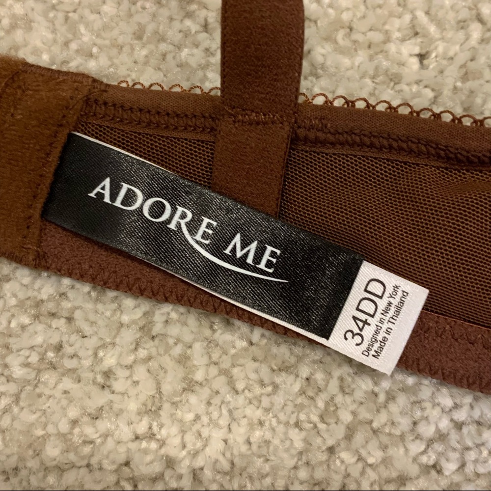 NWOT Adore Me Brown‎ Lace Bra 34DD - Picture 7 of 7